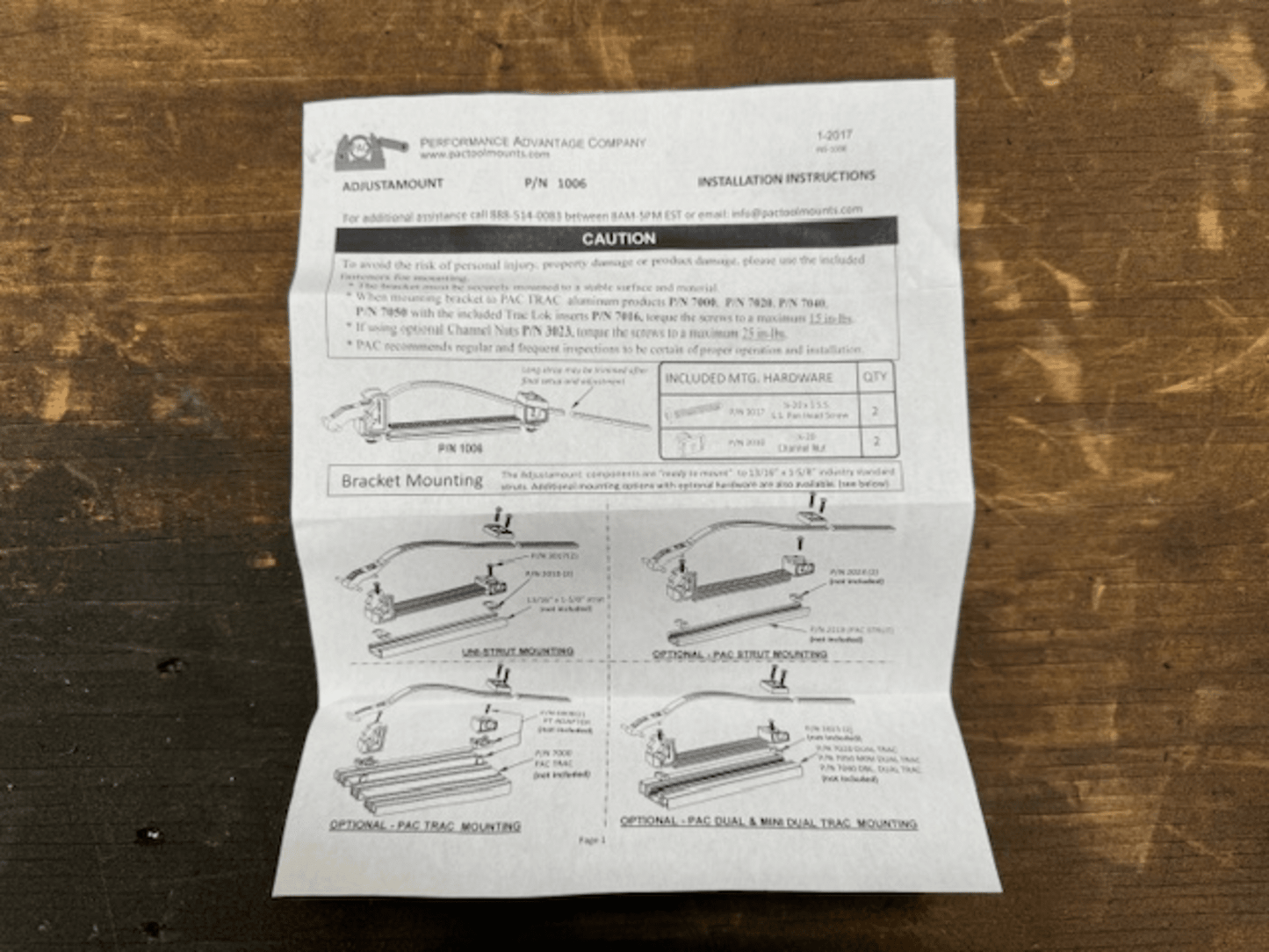 PAC Adjustamount - 1006