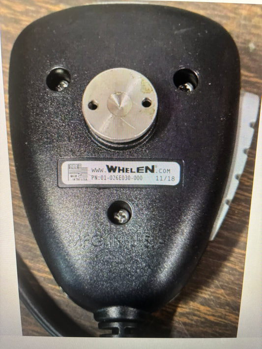 Whelen PA Handheld Microphone Mic PN: 01-066E030-000